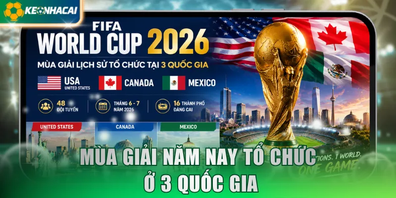 Mùa giải năm nay tổ chức ở 3 quốc gia