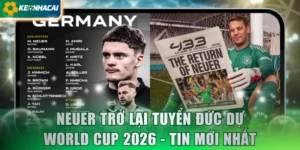 Neuer trở lại tuyển Đức dự World Cup 2026