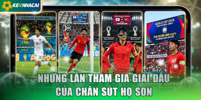 Những lần tham gia giải đấu của chân sút họ Son