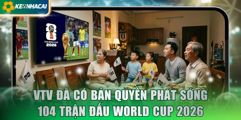 VTV đã có bản quyền phát sóng 104 trận đấu World Cup 2026