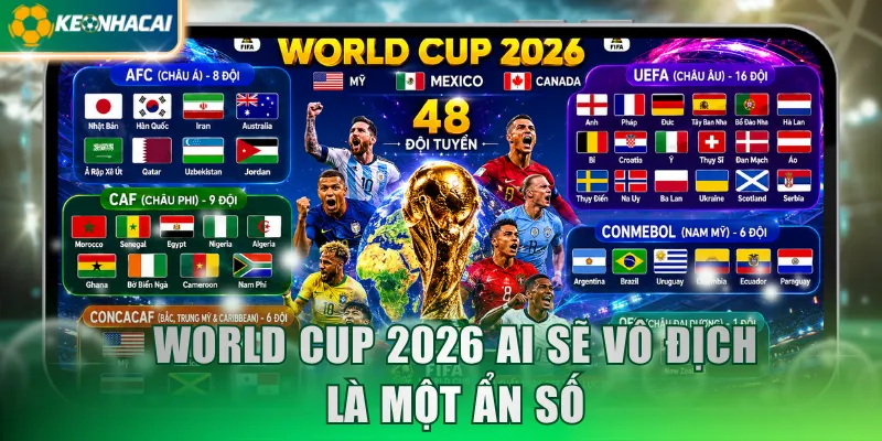 World Cup 2026 ai sẽ vô địch là một ẩn số