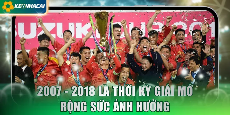 2007 - 2018 là thời kỳ giải mở rộng sức ảnh hưởng