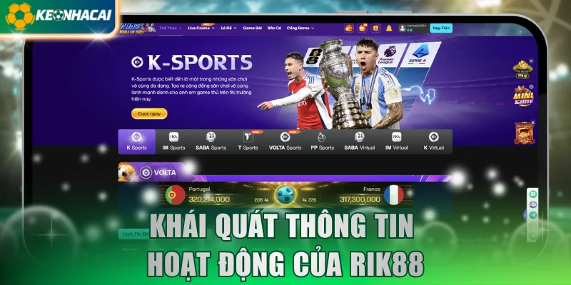 Khái quát thông tin hoạt động của RIK88