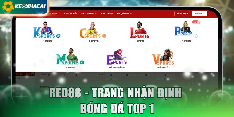 RED88 - Trang nhận định bóng đá top 1