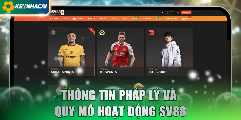 Thông tin pháp lý và quy mô hoạt động SV88