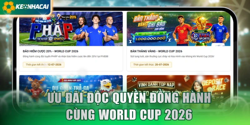 Ưu đãi độc quyền đồng hành cùng World Cup 2026